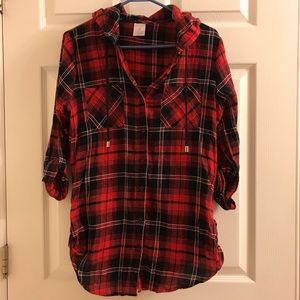 Red Plaid Button Down